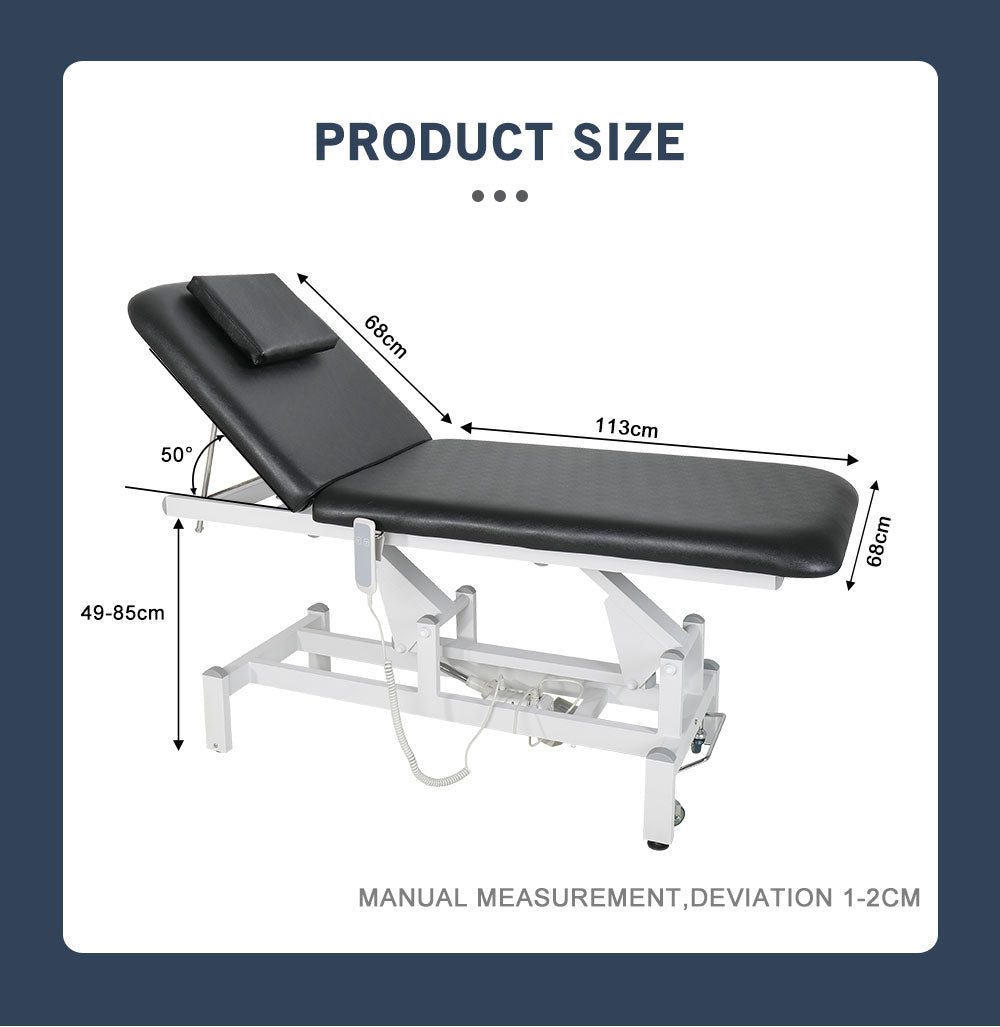 Beverly Spa Beauty Salon Facial bed electric black BA-30E size 